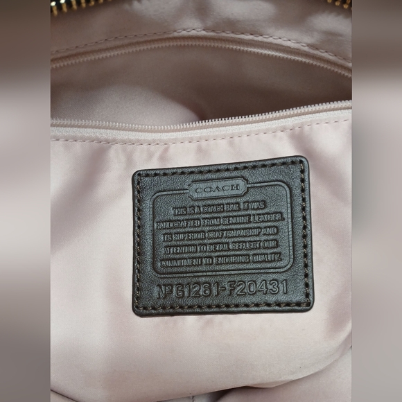 Coach Brown Leather Tote Bag - Picture 7 of 12